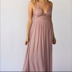 Free People - Adella Maxi Dress - Rose